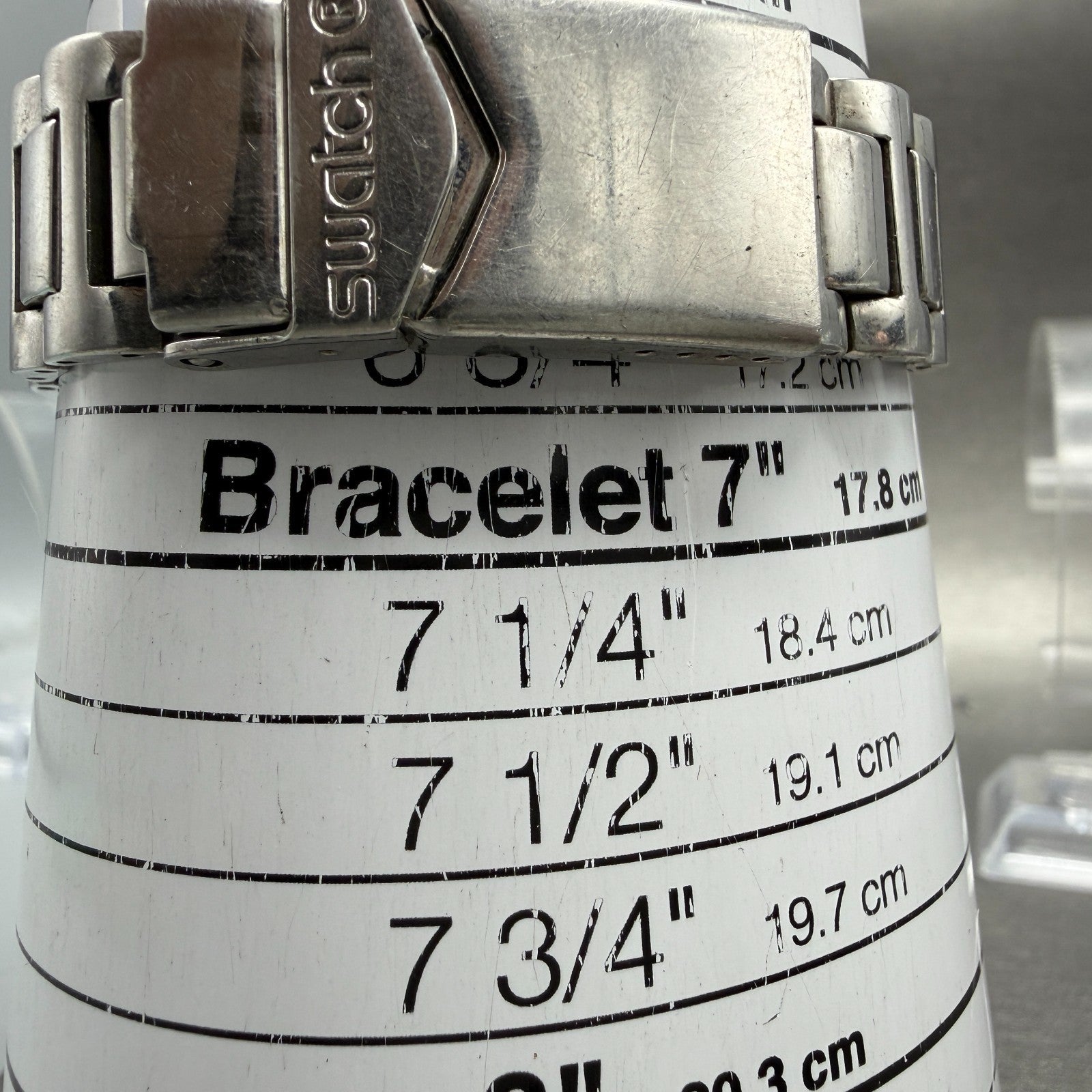 Swatch Irony Happy Joe Watch Women 33m Silver Dial Silver Tone Date Round Works10