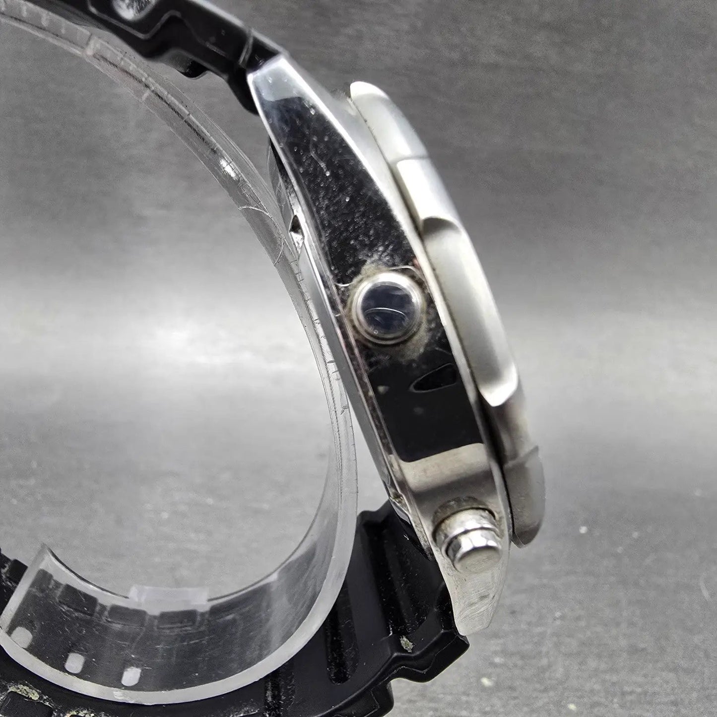 Casio Arine Watch Men 45mm Champagne Dial Steel Alarm Chrono AMW-320C New Batt L4