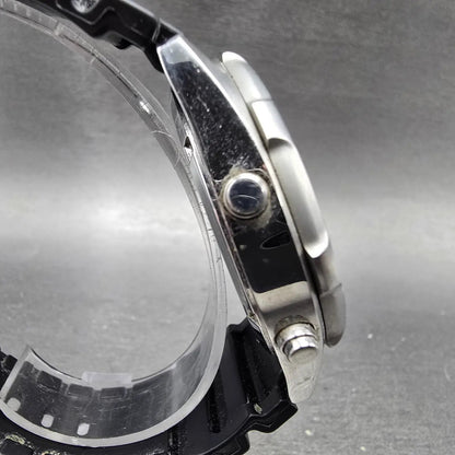 Casio Arine Watch Men 45mm Champagne Dial Steel Alarm Chrono AMW-320C New Batt L4