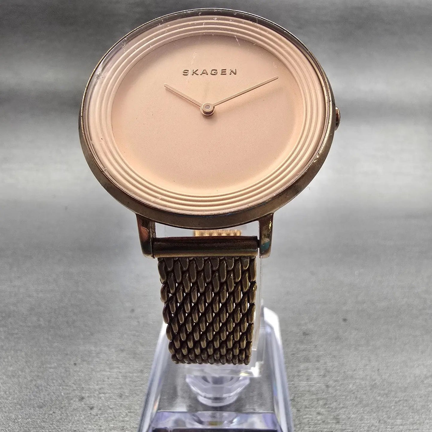 Skagen Ditte Watch Women 36mm Pink Dial Rose Gold Tone Round SKW2334 New Battery5