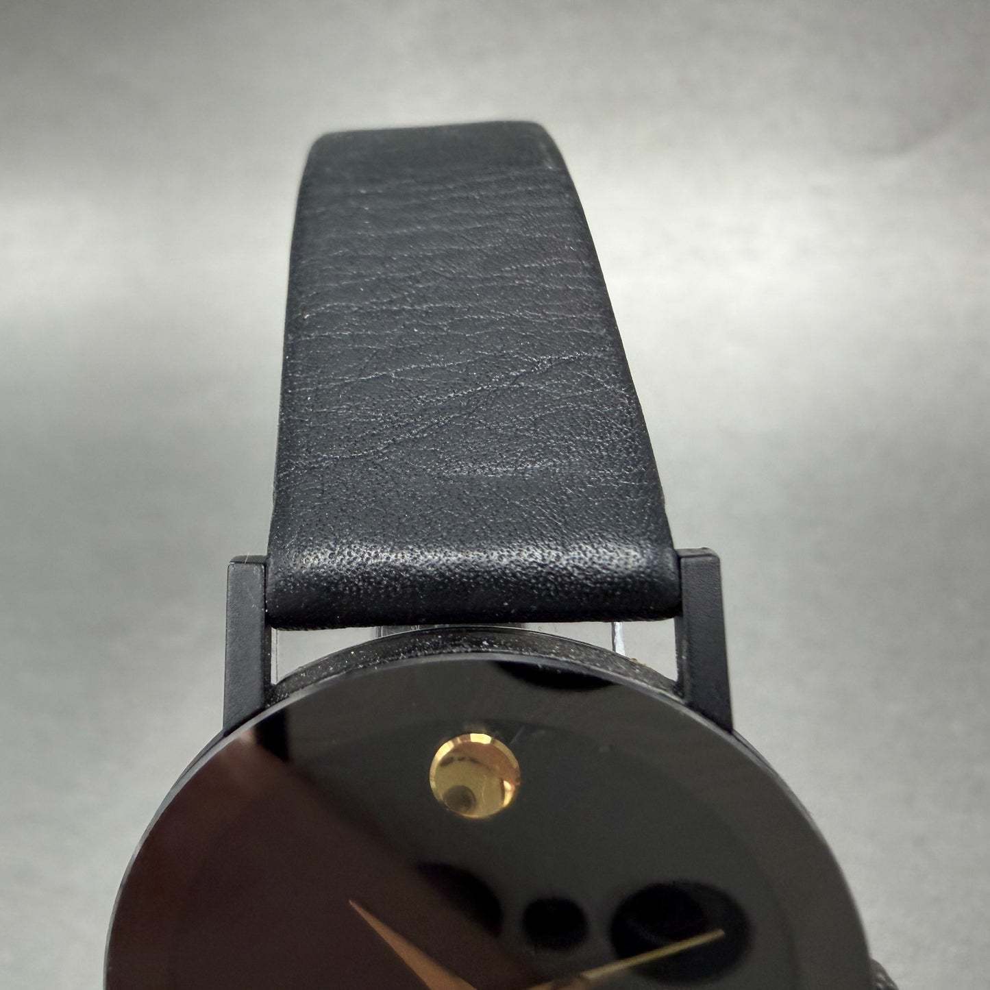 Movado Museum Watch Men 31mm Black Dial Black Tone Round 87-40-882N New Battery4