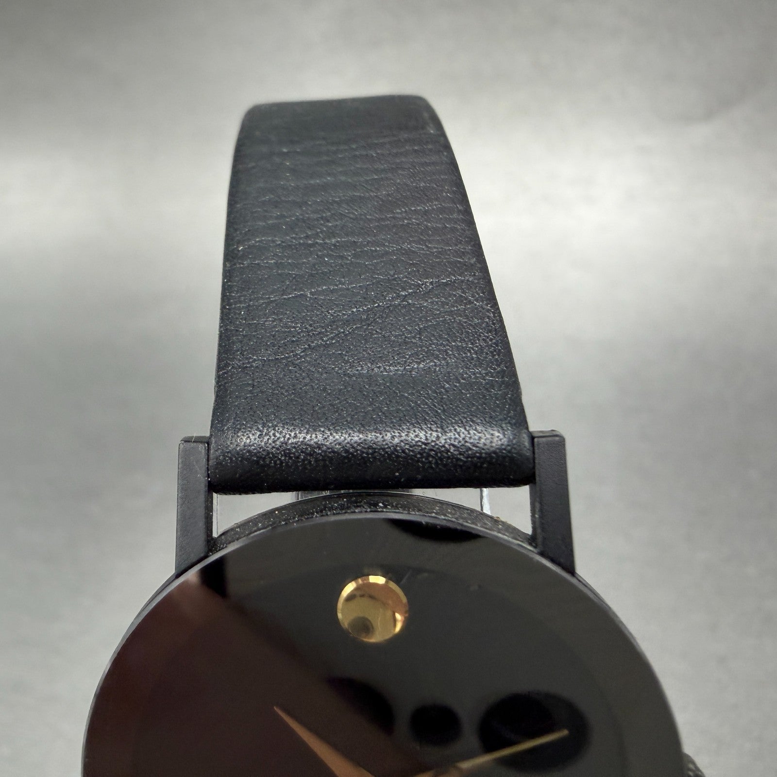 Movado Museum Watch Men 31mm Black Dial Black Tone Round 87-40-882N New Battery4