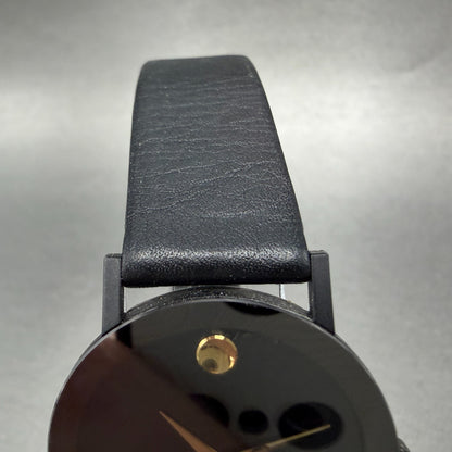 Movado Museum Watch Men 31mm Black Dial Black Tone Round 87-40-882N New Battery4
