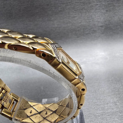 Citizen Elegance Watch Women 14mm MOP Dial Gold Tone Gemmed 5421-S65670 New Batt3