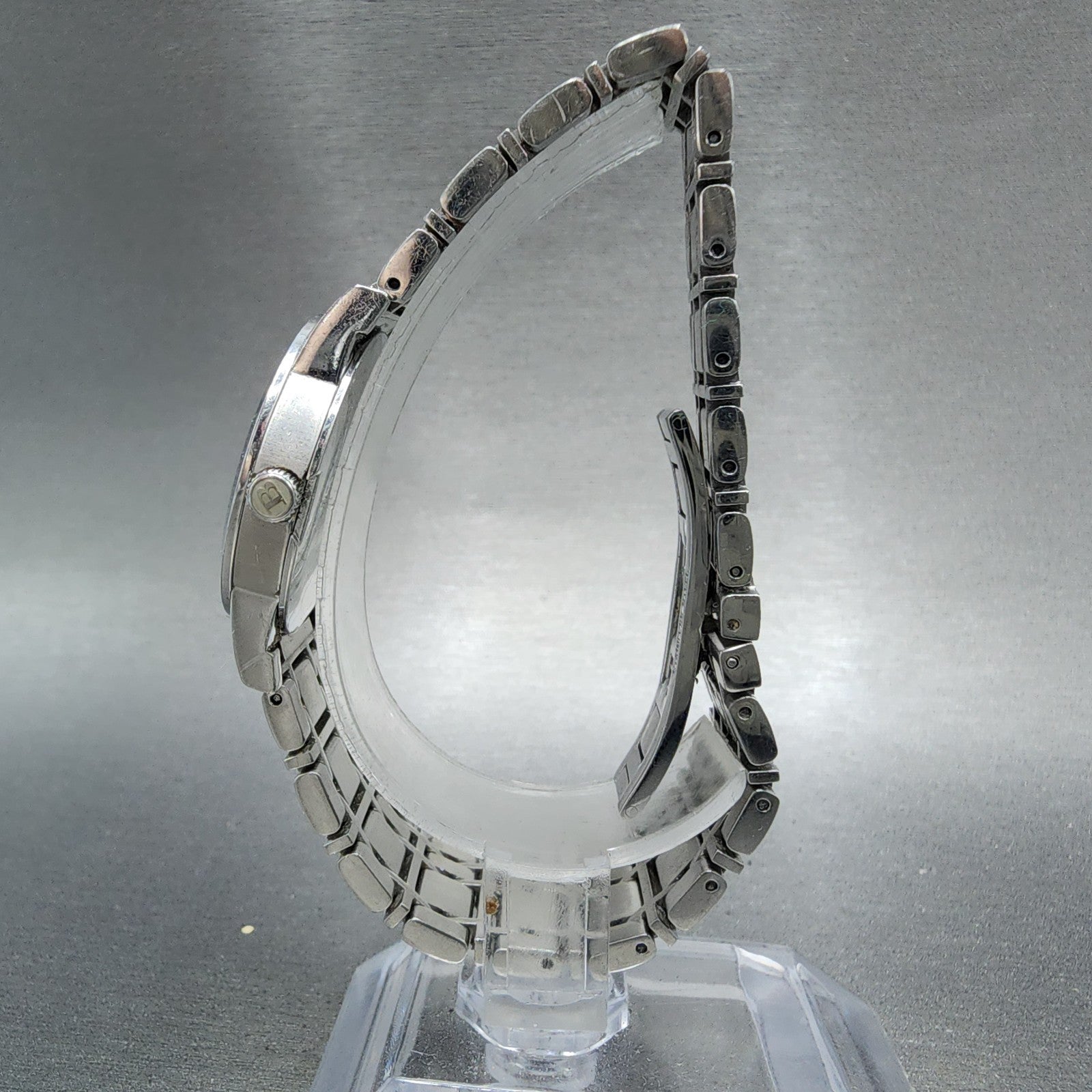 Burberry Watch Women 28mm Silver Dial Silver Tone Date Round Bu1351 PARTS7