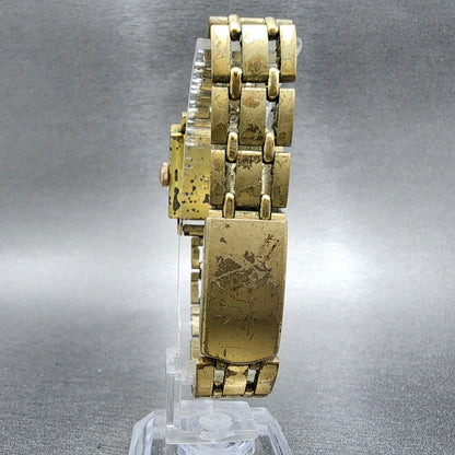 Citizen Carol Date Watch Women 22mm Silver Dial Gold Plated Manual Wind Runs