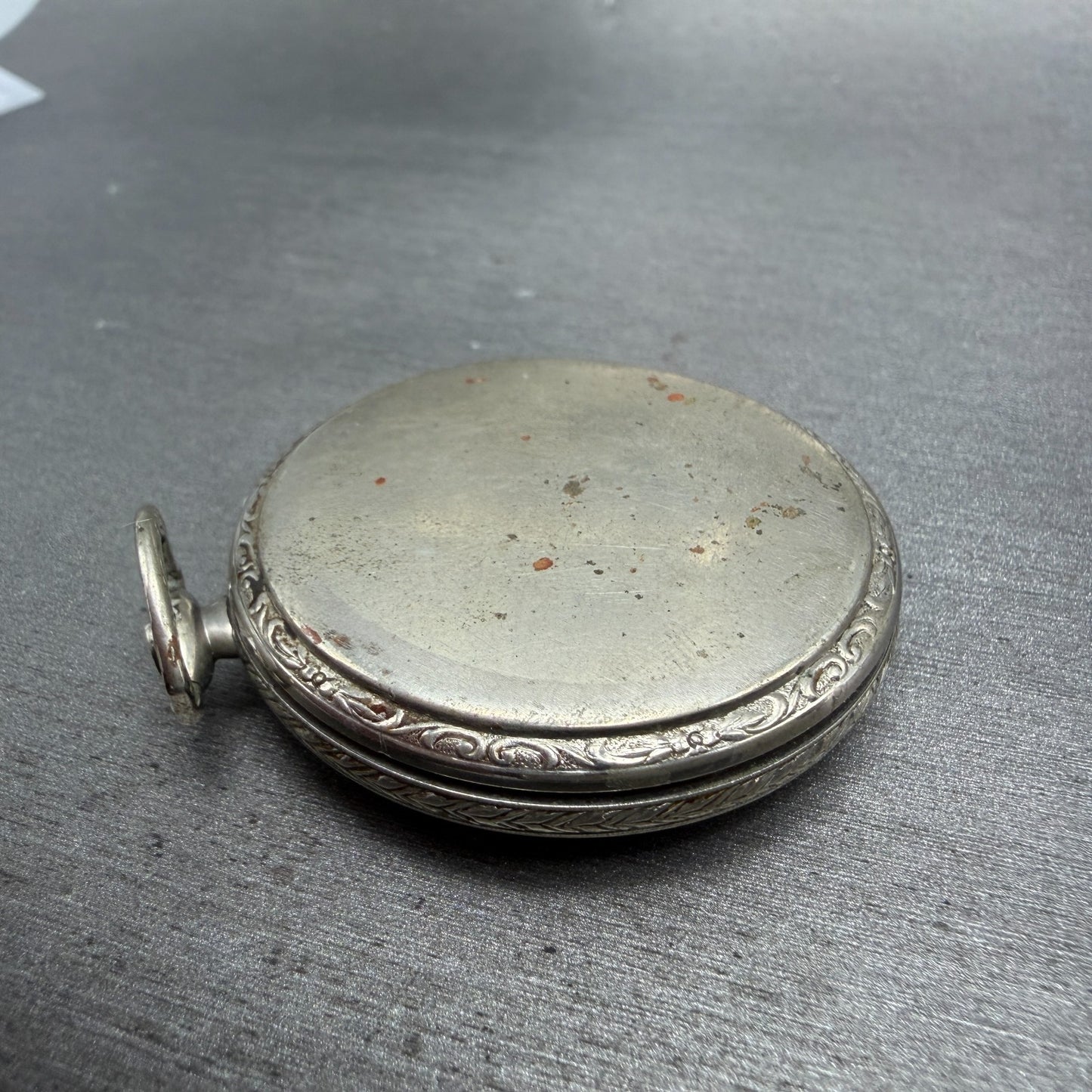 Waltham Pokect Watch White Dial Silver Tone Grade 210 Round Manual Wind PARTS8