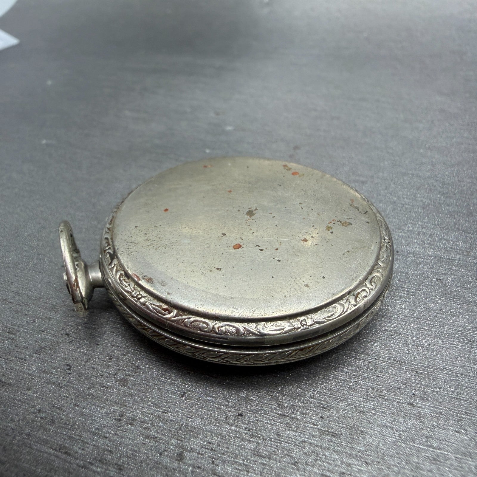 Waltham Pokect Watch White Dial Silver Tone Grade 210 Round Manual Wind PARTS8