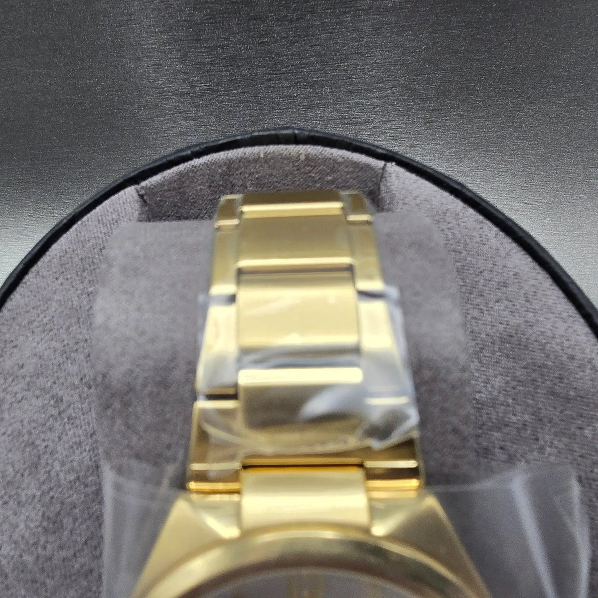 Citizen Chandler Eco-Drive Watch Men 41mm Silver Dial Gold Date AW1372-81A WBox4
