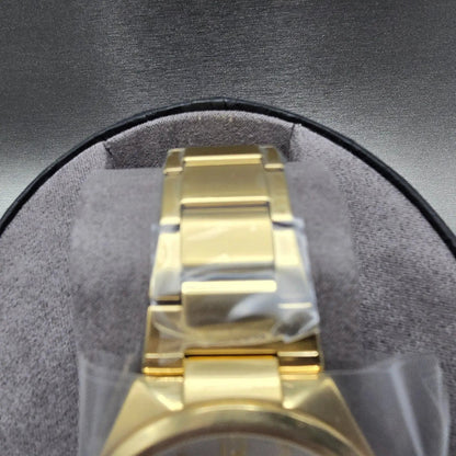Citizen Chandler Eco-Drive Watch Men 41mm Silver Dial Gold Date AW1372-81A WBox4