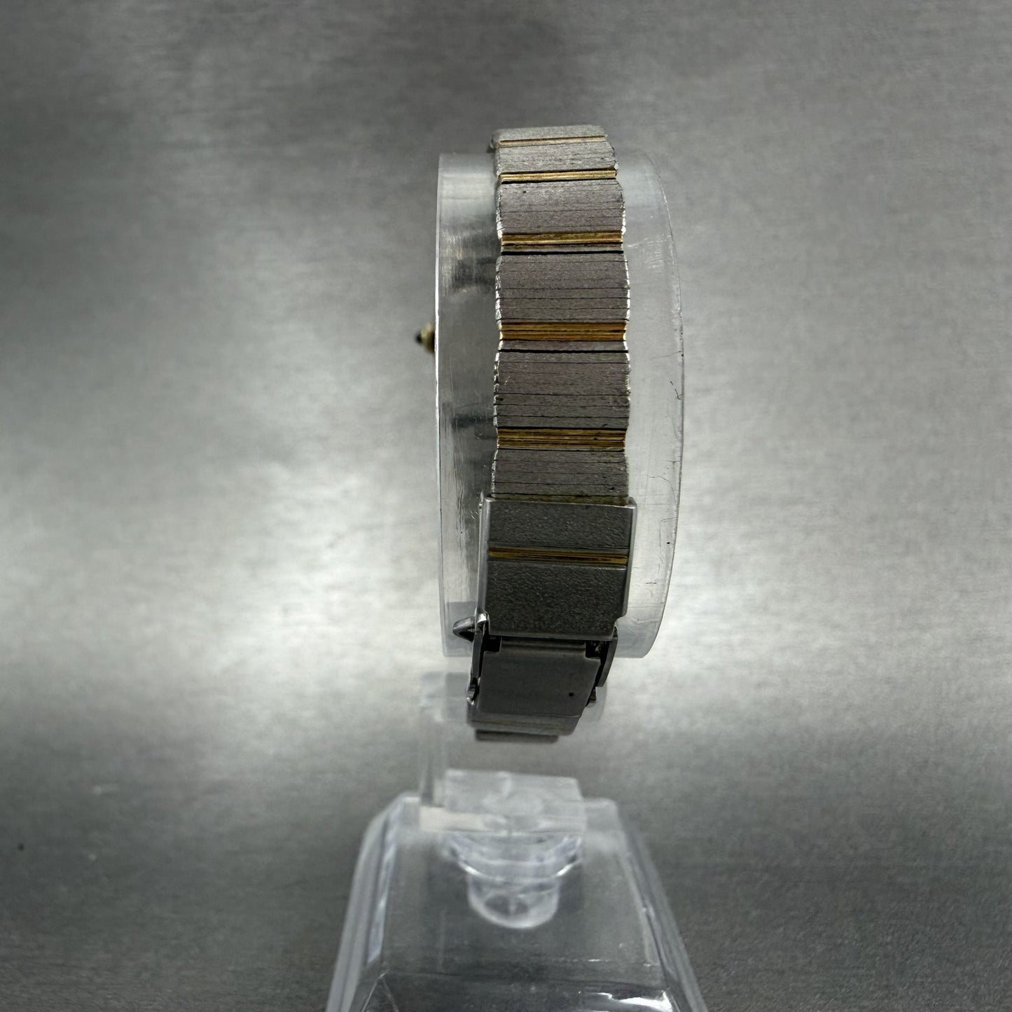 Seiko Watch Women 19mm Silver Dial Two Tone Oval Vintage 1400-8510 New Battey7
