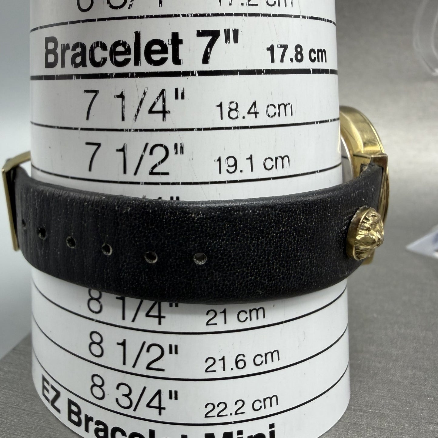Versus Versace Watch Women 35mm Black Dial Gold Tone Round New Battery13