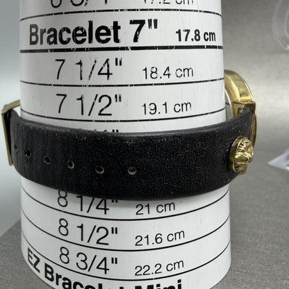 Versus Versace Watch Women 35mm Black Dial Gold Tone Round New Battery13