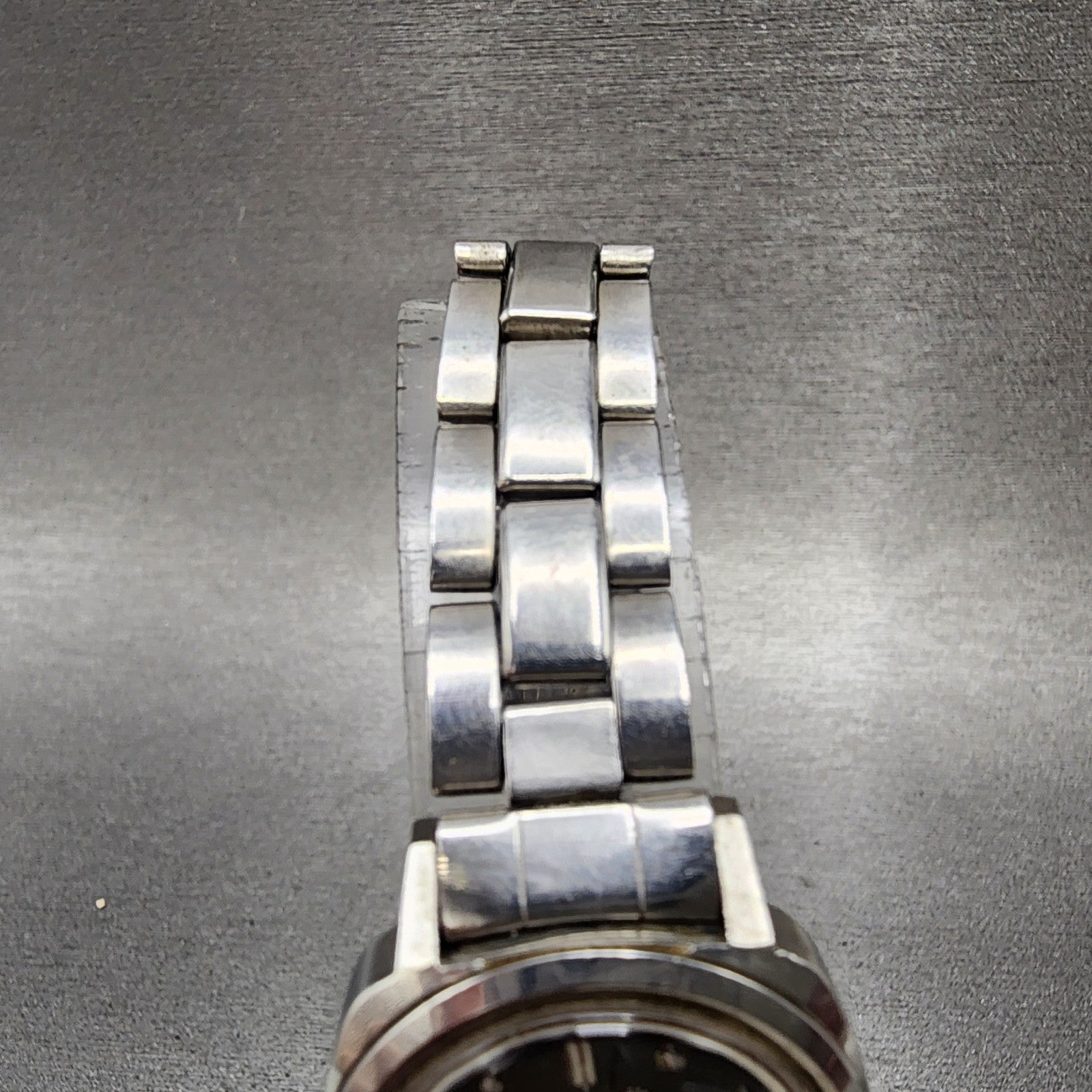 Seiko Seikomatic Lady Watch Women 24mm Black Dial Silver Tone Date Runs READ!!4