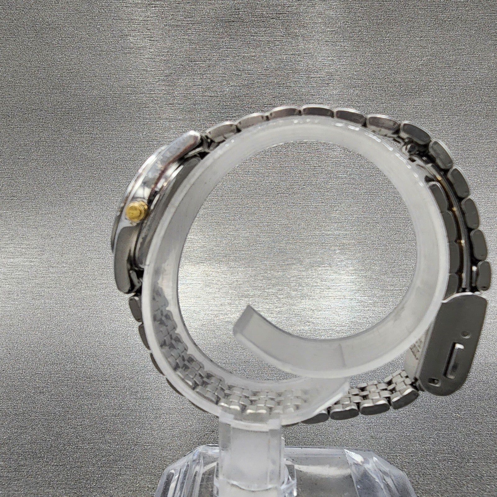 Citizen EcoDrive Watch Women 24mm White Dial Two Tone E030L20484 Runs6