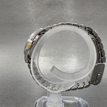 Citizen EcoDrive Watch Women 24mm White Dial Two Tone E030L20484 Runs6