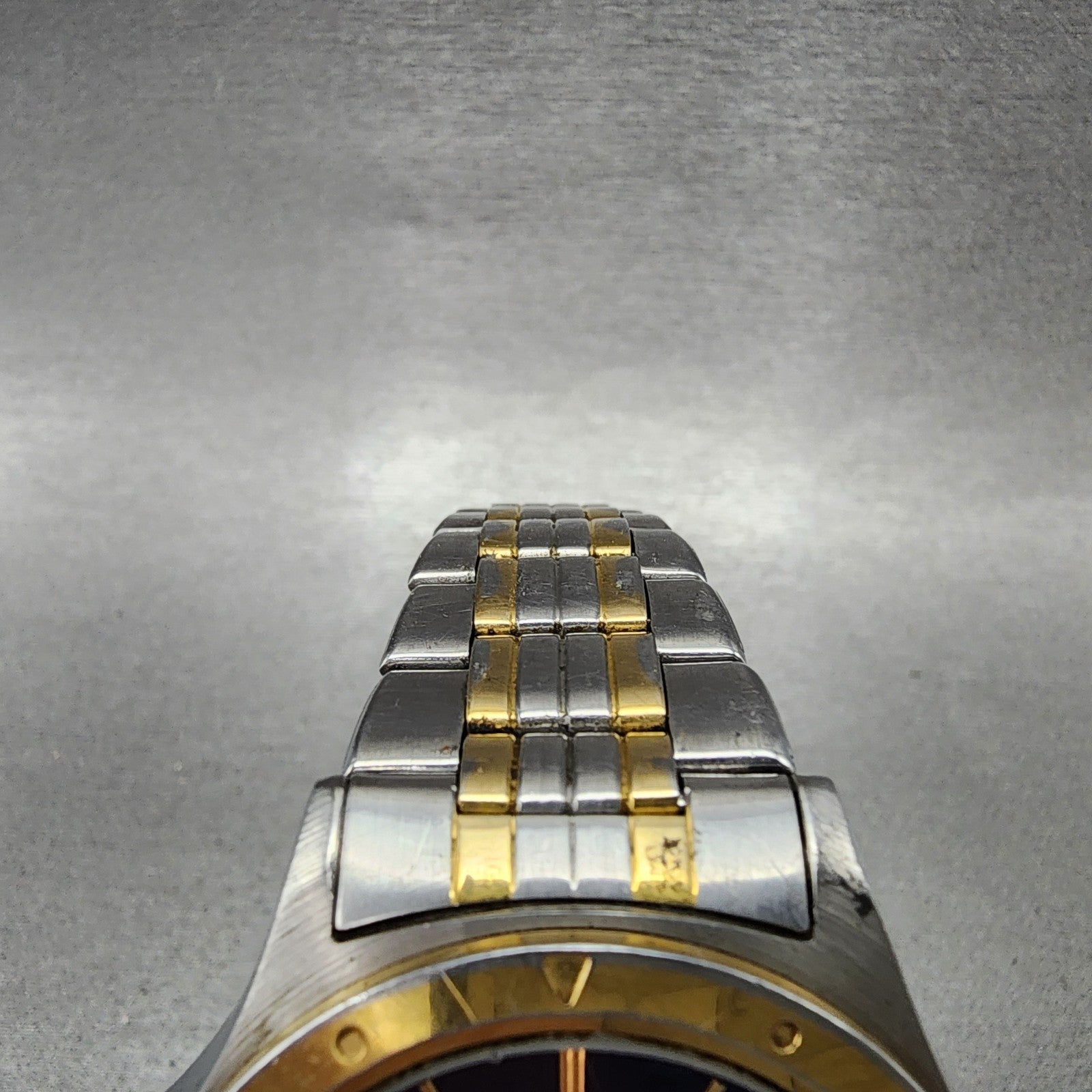 Pulsar Analog Digital Watch Men 39mm Blue Dial Two Tone Alarm Chrono New Battery4