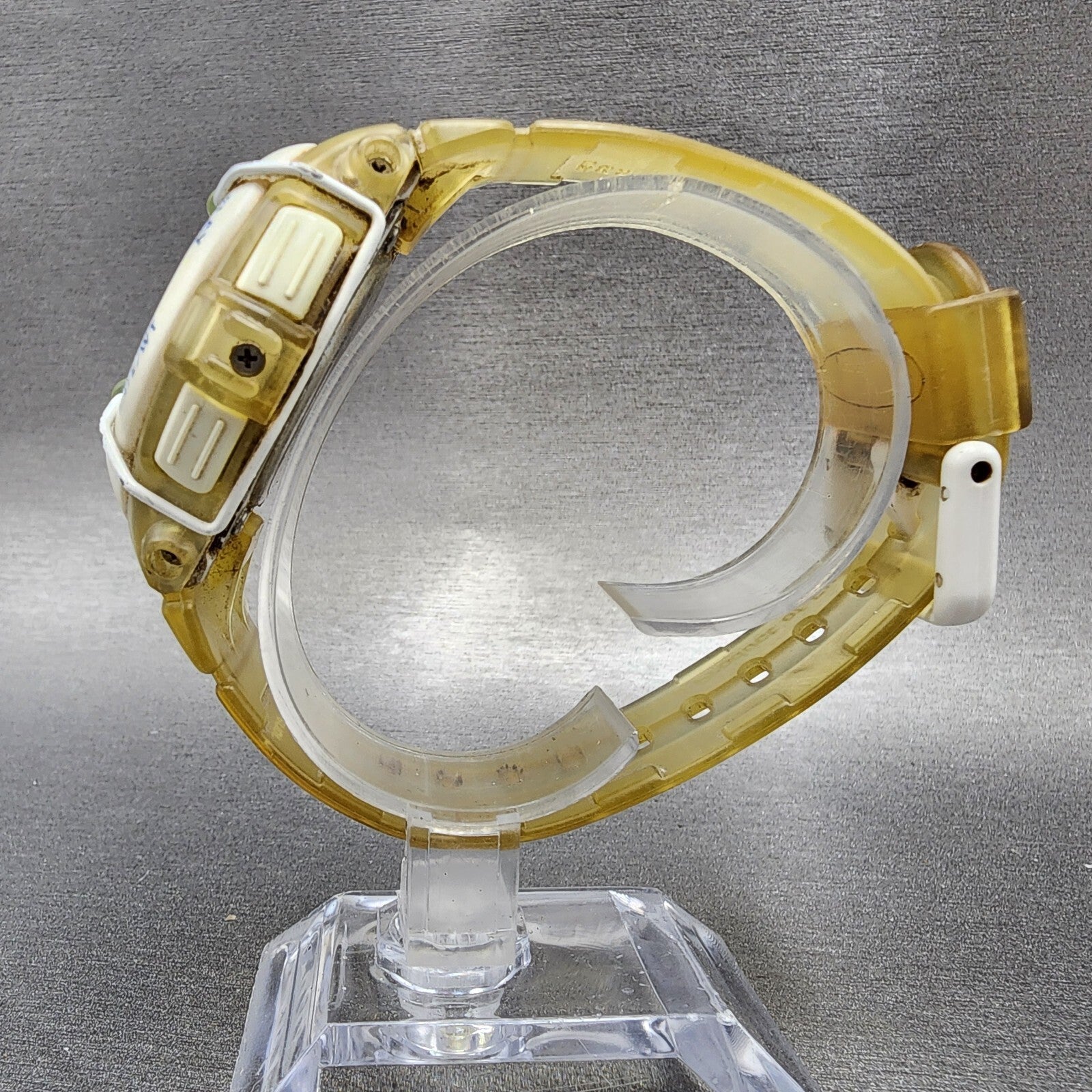 Casio Baby G Watch Women 39mm Digital Clear Case round BGT100 New Battery6