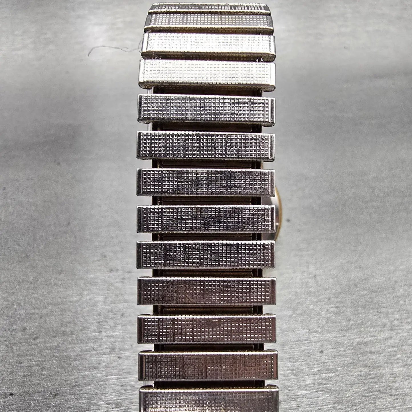 Seiko SQ Watch Men 35mm Black Dial Gold Tone Daydate 7123-8030 New Battery VTG7