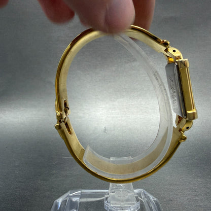 Citizen CQ Tank Watch Women 19mm Black Dial Gold Tone 5920-S48465 New Battery8