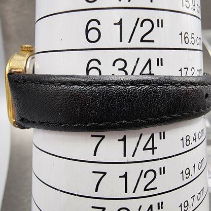 Seiko Analog Digital Watch Women 24mm Black Dial Gold Tone E0295410 PARTS11