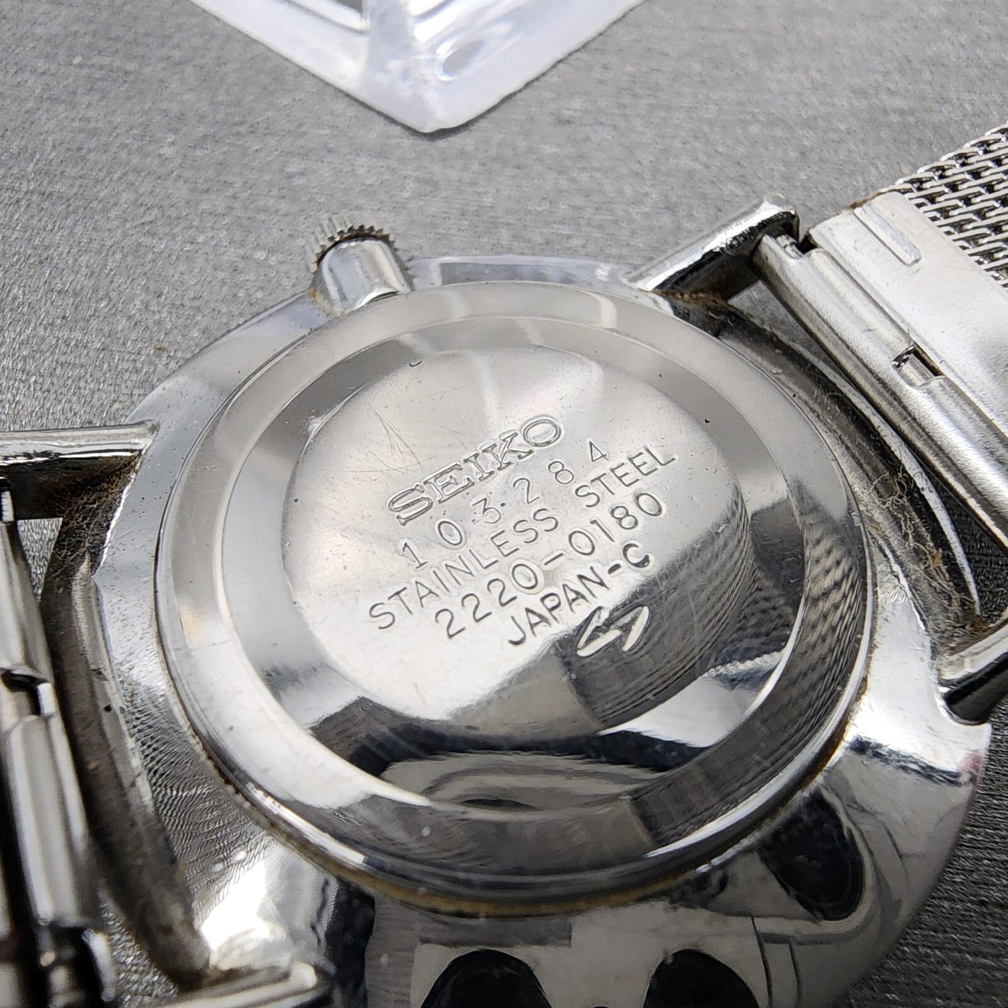Seiko Chariot Watch Men 33mm White Woven Dial Steel Manual Wind 22200180 PARTS10