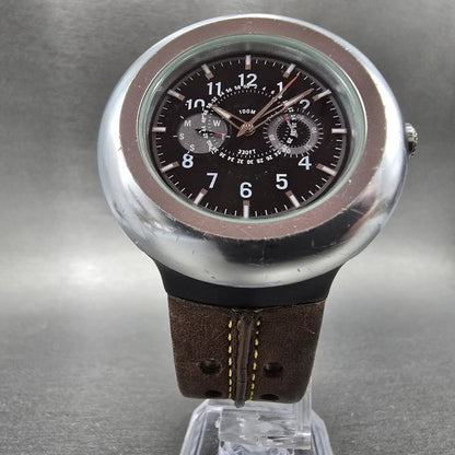 Nike Oregon Watch Men 45mm Black Dial Aluminum Daydate Round WA0050 New Battery5