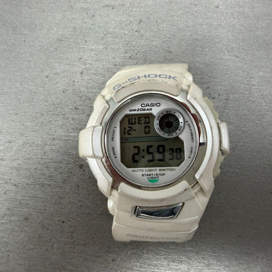 Casio G-Shock DWX-199 Watch Men 48mm Digital White Alarm Chrono Round New Batt0