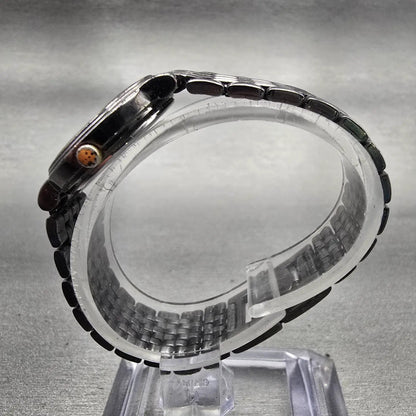 Seiko Watch Women 23mm White Dial Gray Tone Date Round 7N89-0281 New Battery6