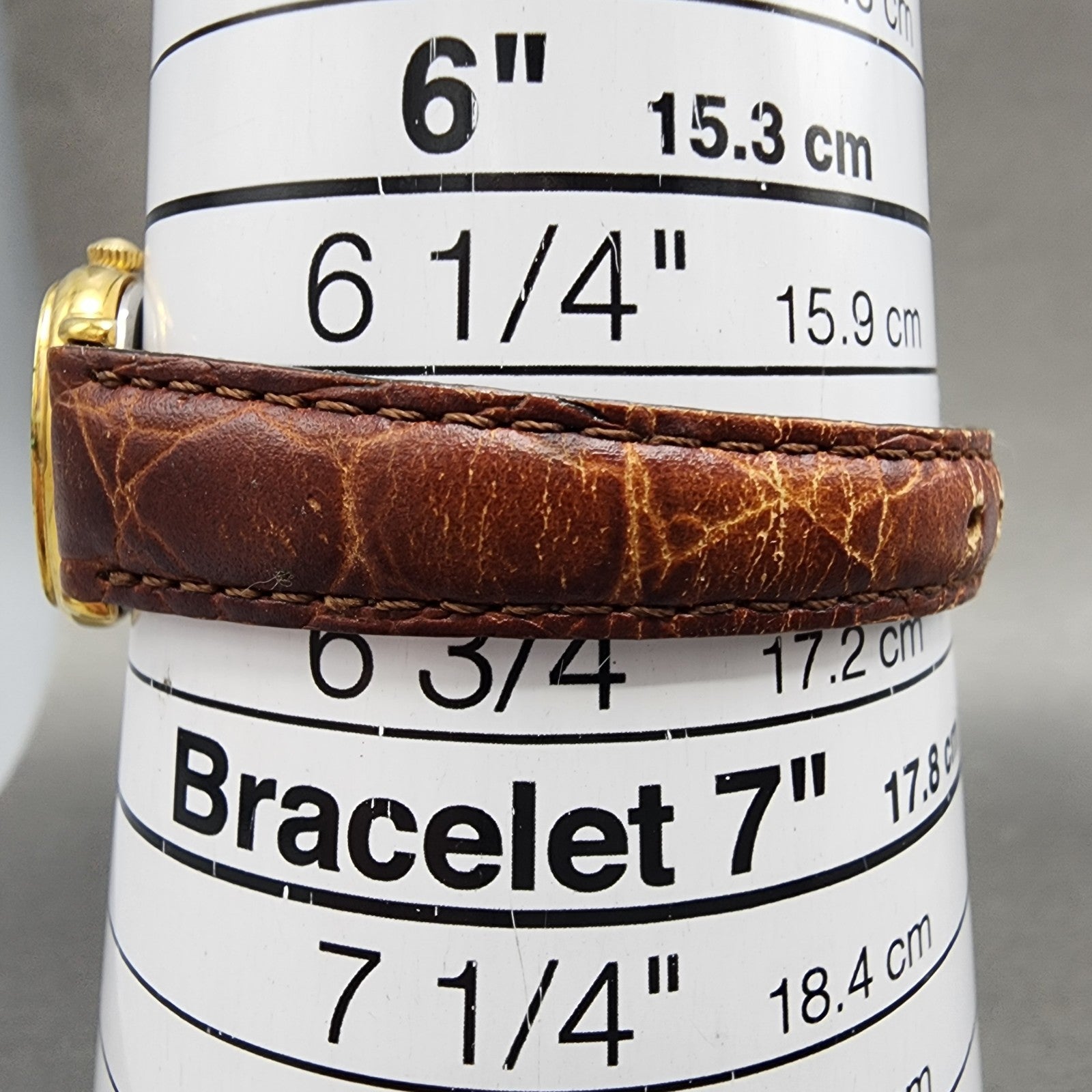 Longines Watch Women 21mm Gold Dial Gold Tone Rectangle 6479 New Battery10
