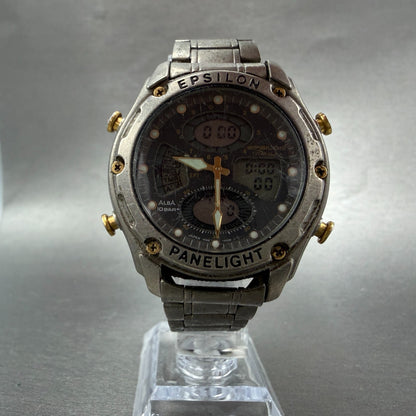 Seiko ALBA Epilon Watch Men 40mm Analog Digital Alarm Chrono V085-0020 New Batt5