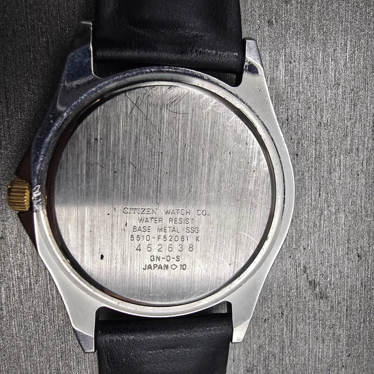 Citizen Watch Men 40mm Black Dial Two Tone Date Round 5510-F52061 New Battery10