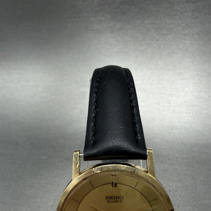 Seiko Watch Unisex 30mm Champagne Dial Gold Tone Round VTG 6530-6060 New Battery4