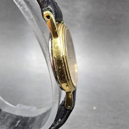 Seiko Watch Women 21mm Gold Dial Gold Tone Round 7320-0010 New Battery Vintage3