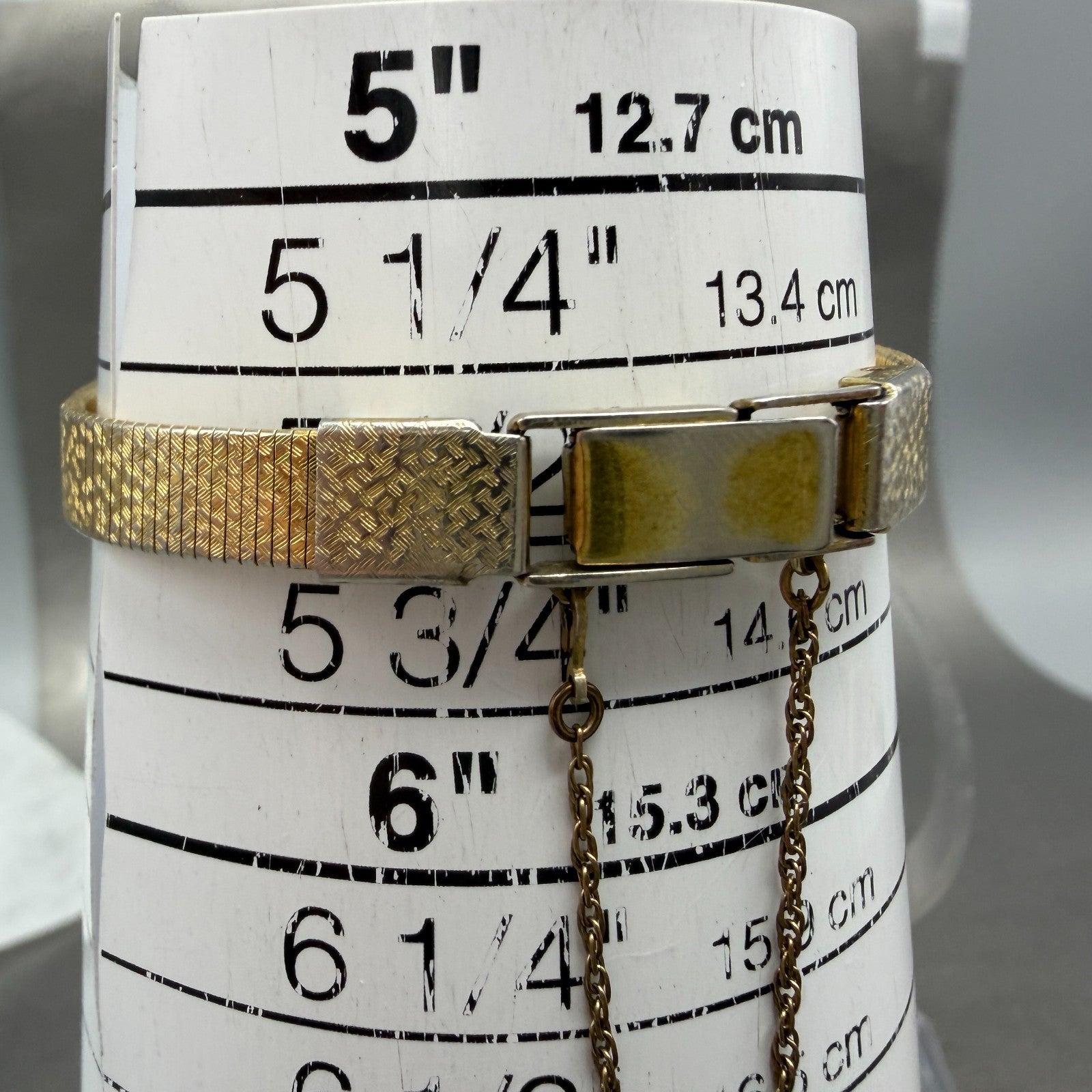 Seiko Tank Watch Women 13mm Champagne Dial Gold Tone 1320-5549 New Battery 76D10