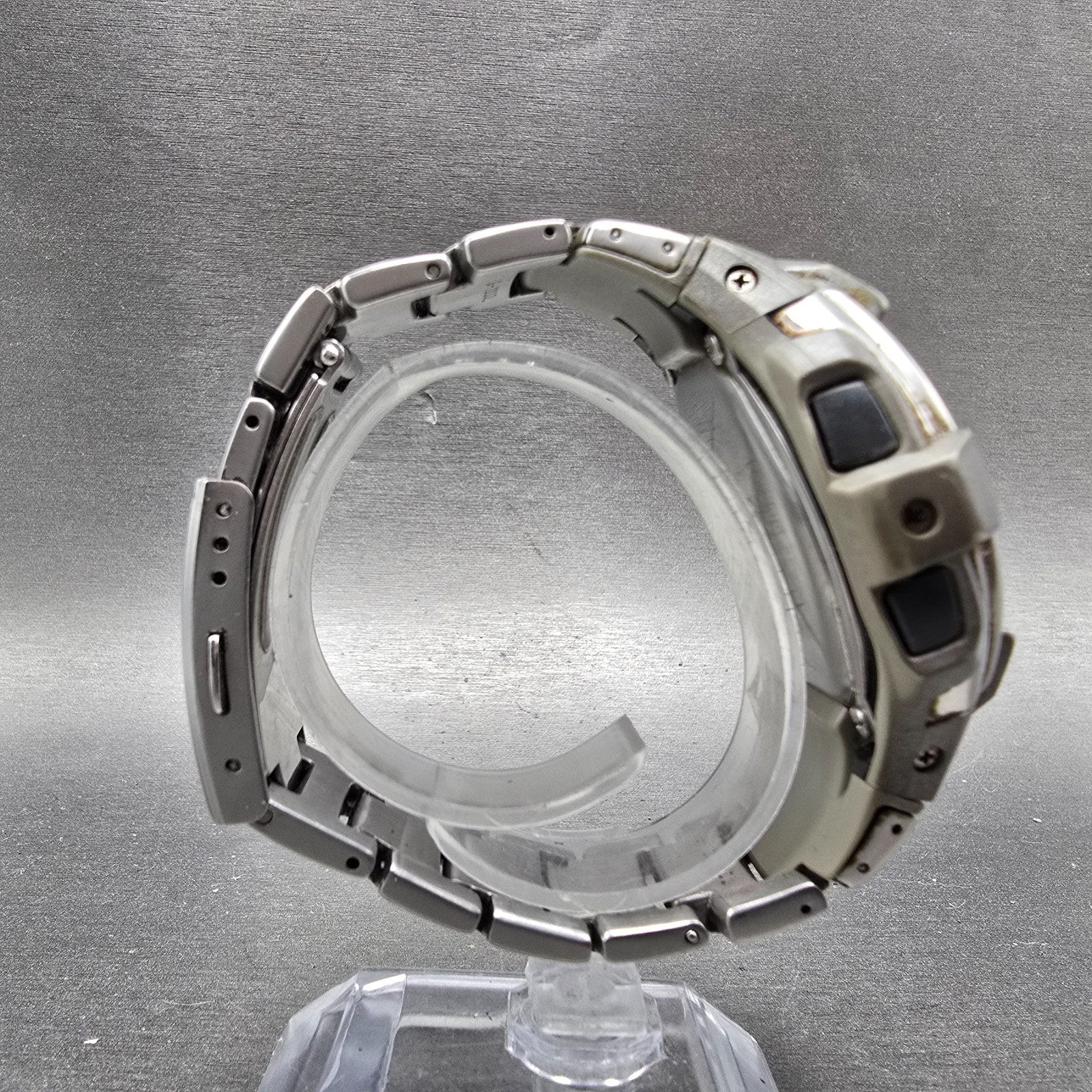 Casio G-Shock G-7300D Watch Men 47mm Silver Gray Alarm Chronograph Round Works8