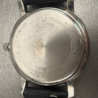 Bulova Watch Women 28mm Silver Dial Silver Tone Round 96L129 New Battery10
