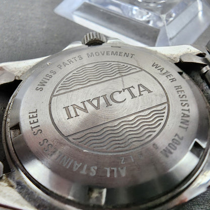 Invicta Angel Watch Women 41mm Black Dial Steel Date Round 21610 New Battery9