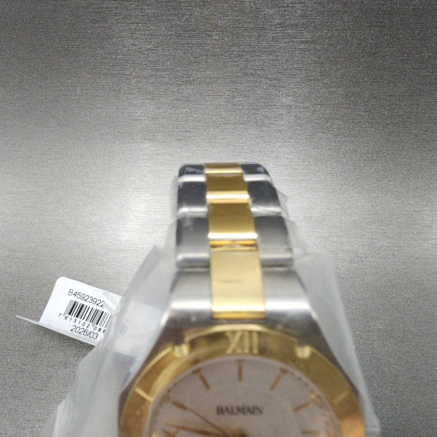 Balmain Moonphase Watch Women 33mm White Dial Two Tone Date Round Diamonds4