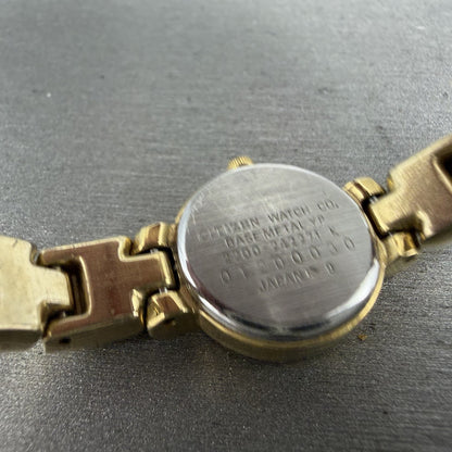 Citizen Elegance Watch Women 17mm MOP Dial Gold Tone Round Bangle New Battery9