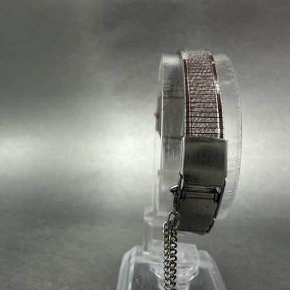 Citizen CQ Tank Watch Women 14mm Champagne Dial Silver Tone Rectangle New Batt7