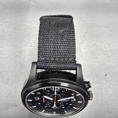 Seiko Chronograph Watch Men 43mm Black Dial Black Tone Date 7T92-0JS0 New Batt4