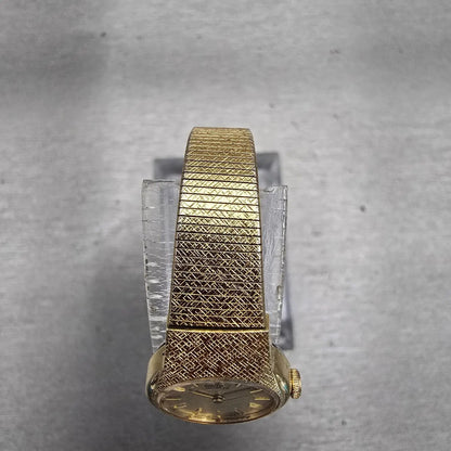 Seiko Watch Women 17mm Gold Dial Gold Tone Round 2C20-0149 VTG New Battery4