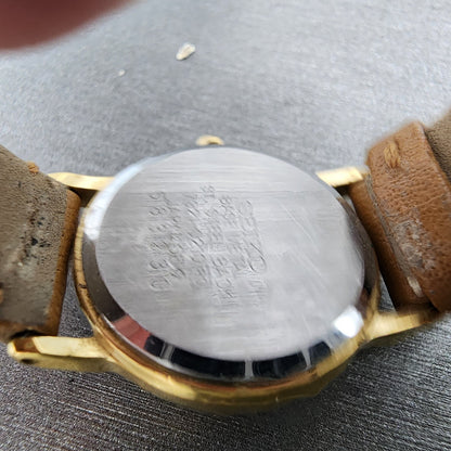 Seiko Watch Women 22mm Gold Dial Gold Tone Round 73210210 New Battery9