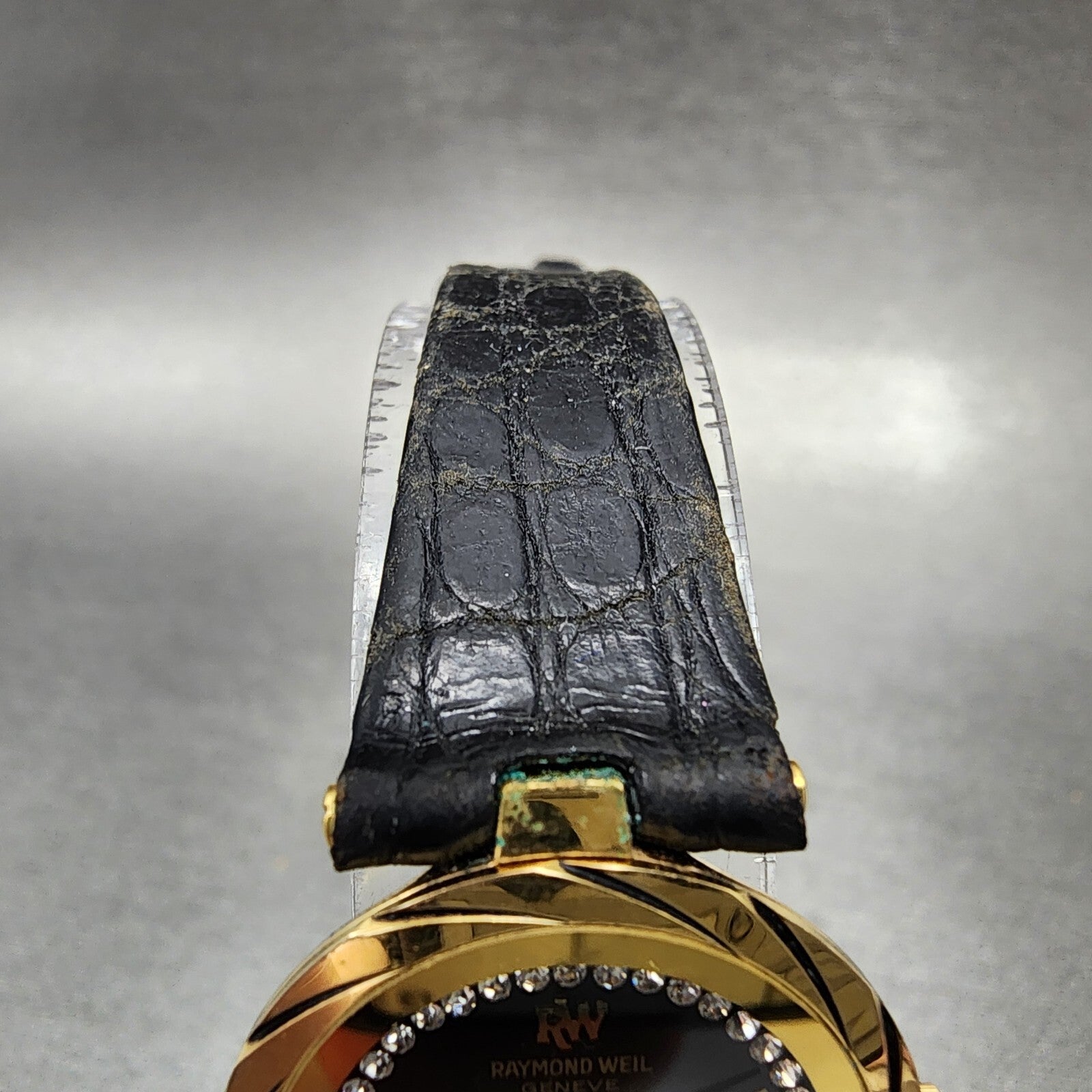 Raymond Weil Othello Watch Women 24mm Black Dial Gold Plated Round New Battery4