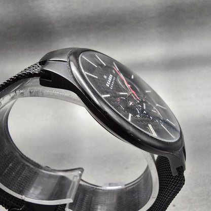 Skagen Titanium Watch Men 40mm Black Dial Black Tone Daydate 809XLTBB New Batt3