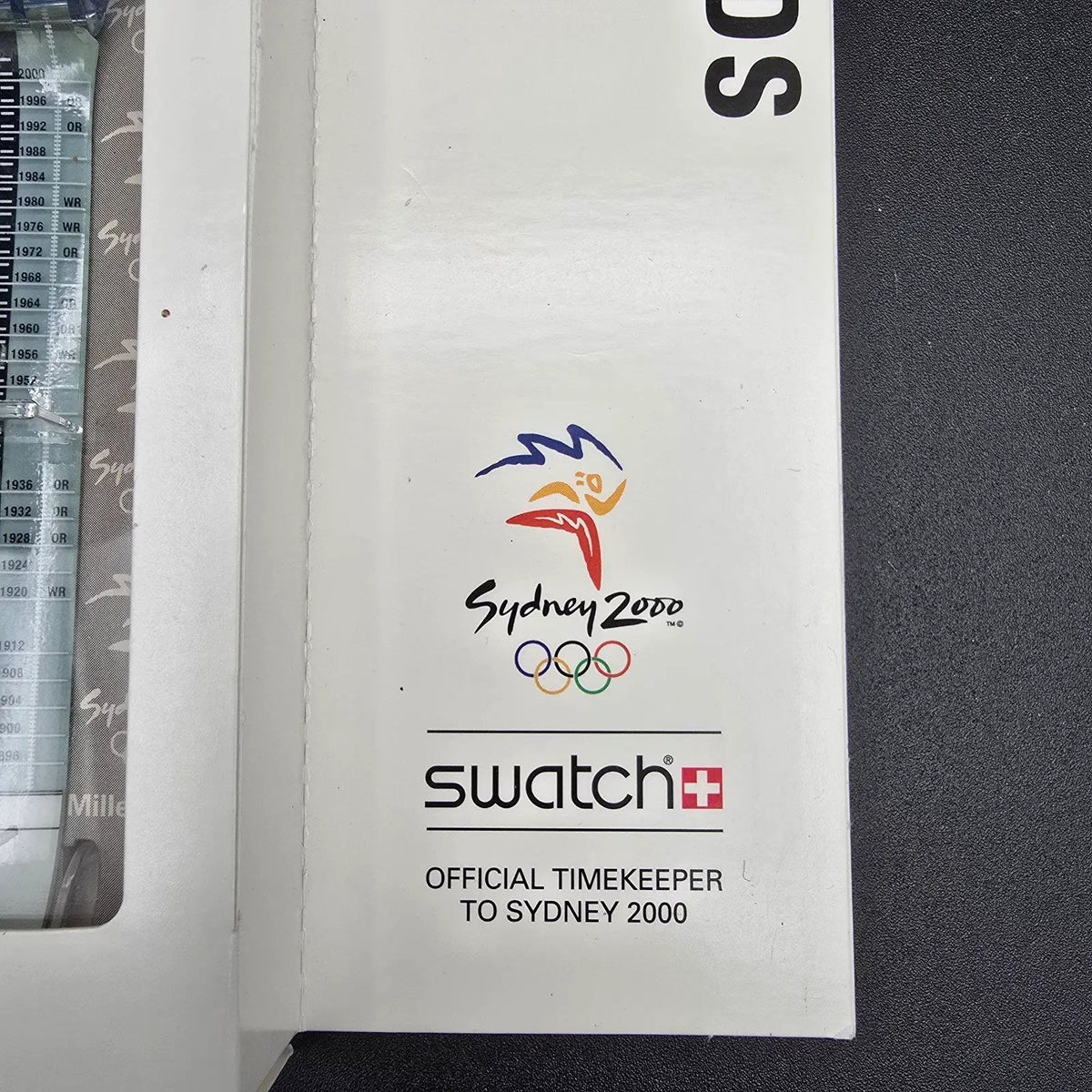 Swatch Scuba 200 Touch Pad Watch Men 38mm Blue Sydney 2000 Olympic SDZ104 NOS4