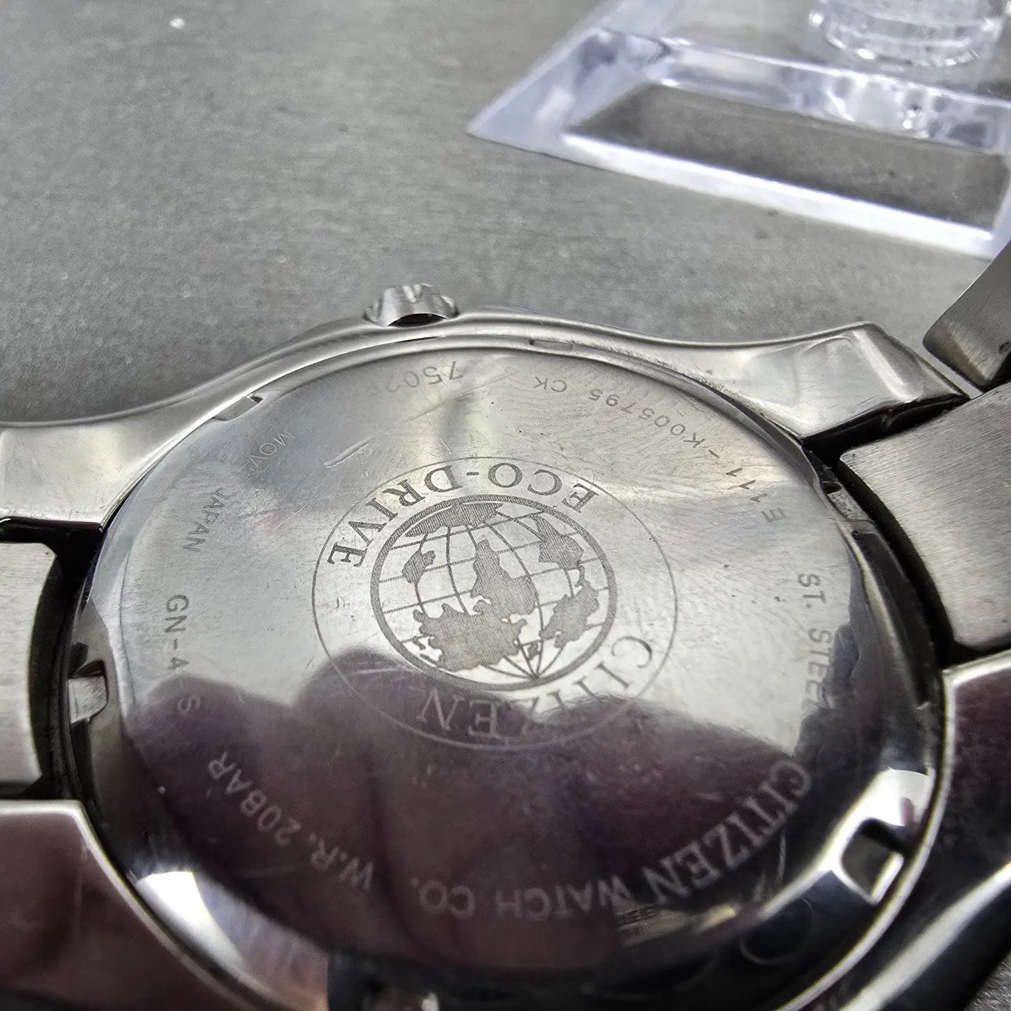 Citizen Eco-Drive Dive Watch Men 45mm Black Dial Silver Tone Date Runs9