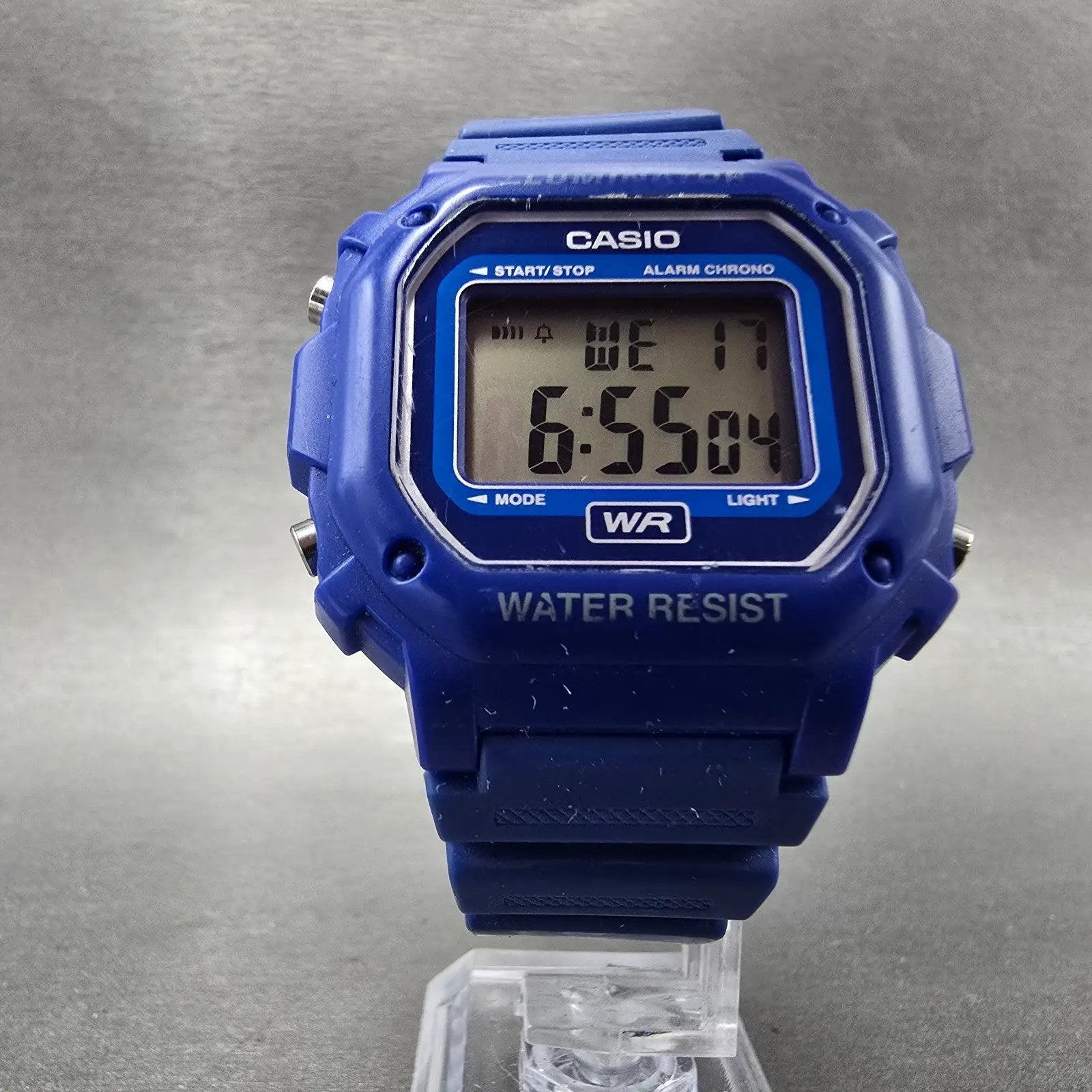 Casio Illuminator F-108WH Watch Men 43mm Blue Alarm Chrono Digital New Battery5