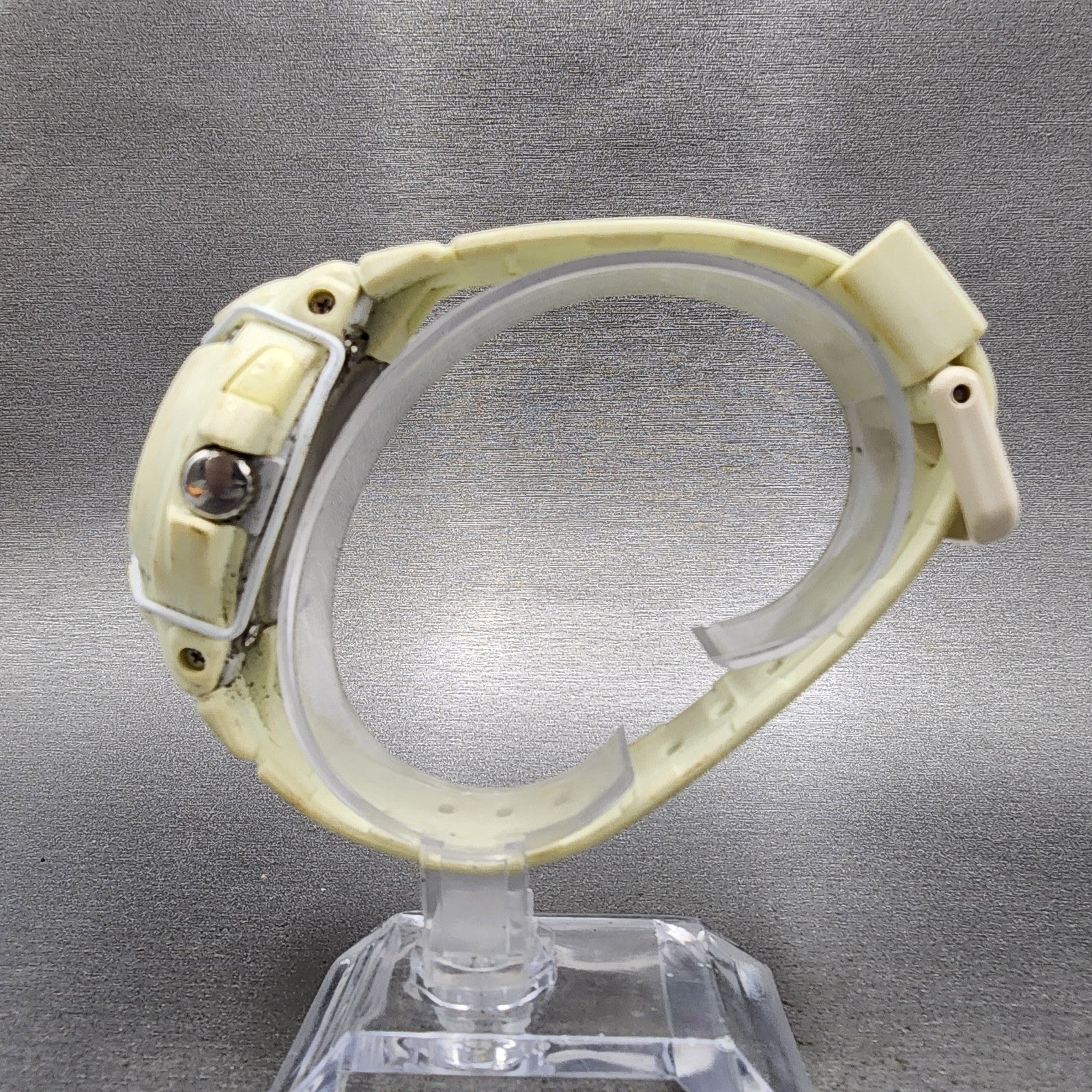 Casio BabyG BG24 Watch Women 42mm Green Dial White Tone Round New Battery6